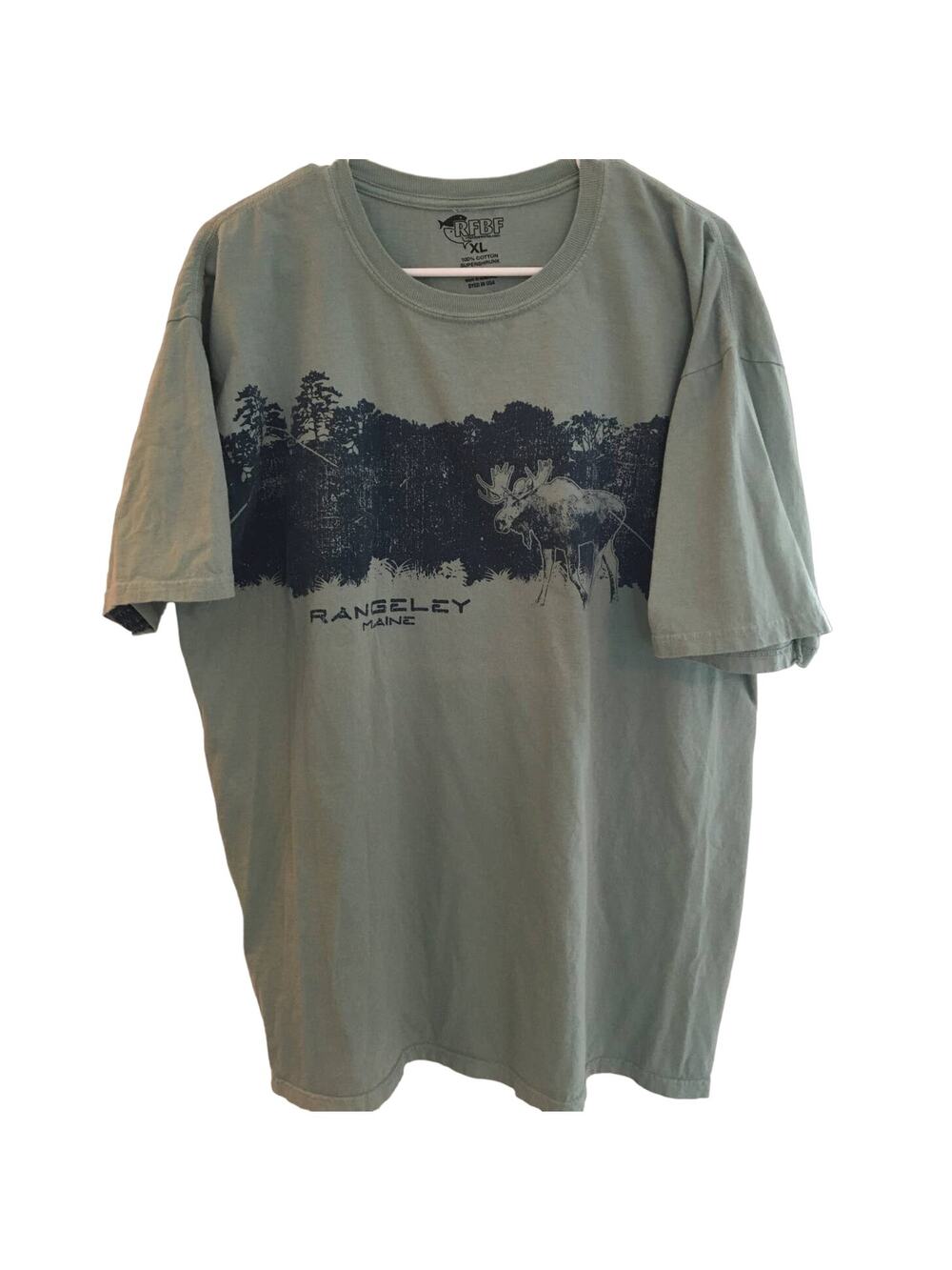 RSBFXL 100% Cotton Super Shrunk Rangeley Maine T-shirt